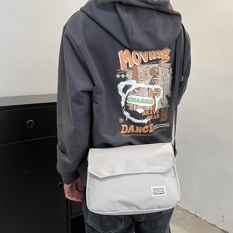Ins Messenger Bags Women Men Crossbody Shoulder Bag Casual Couple Small Flap Bag - Image 7